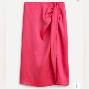 NWT - J CREW Sarong Skirt - Hot Pink - Size 4